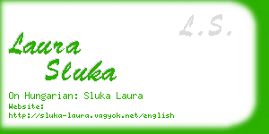 laura sluka business card